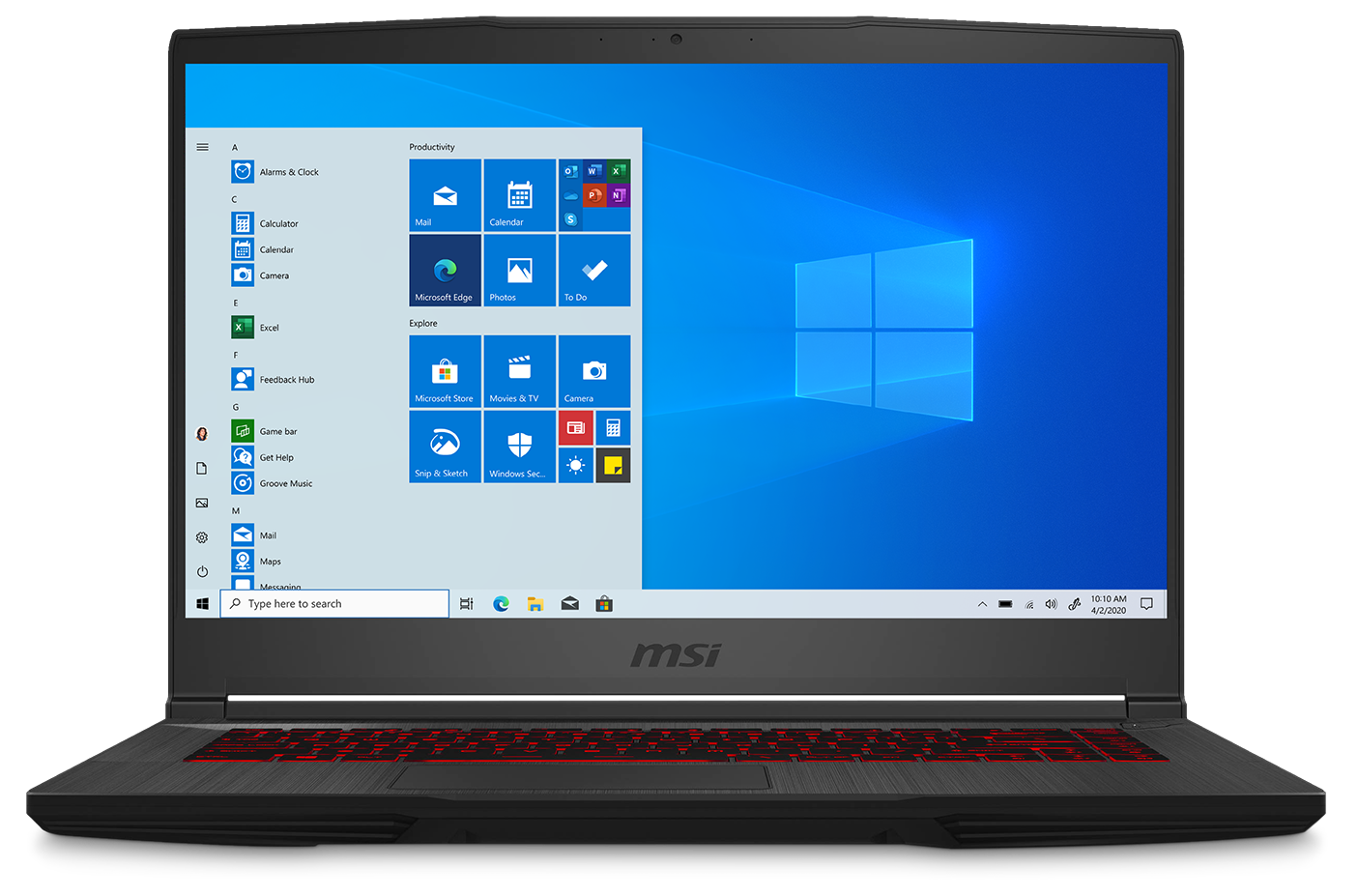 MSI GF65 Thin 10SDR-645US Gaming Laptop - Intel Core i7-10750H 